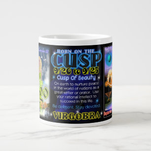 Virgo Libra  zodiac Cusp by Valxart Giant Coffee Mug
