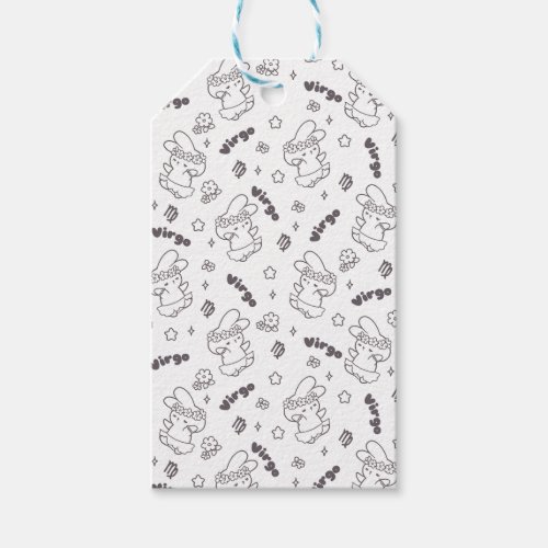 Virgo Loppi Tokki Bunny Zodiac Series Pattern III Gift Tags