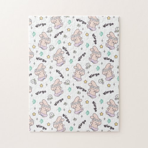 Virgo Loppi Tokki Bunny Zodiac Series Pattern Jigsaw Puzzle