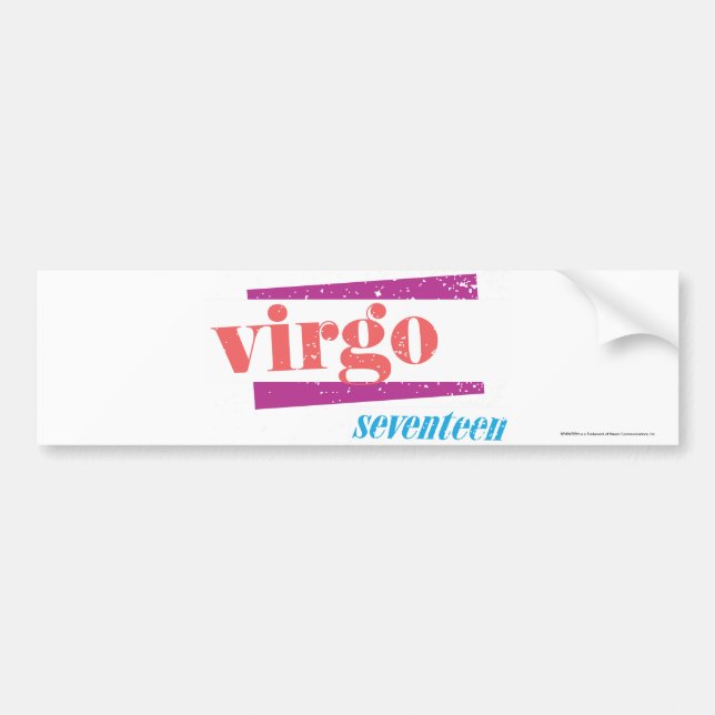Virgo LtPink Bumper Sticker (Front)