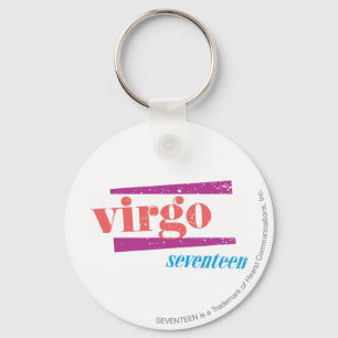 Virgo LtPink Keychain