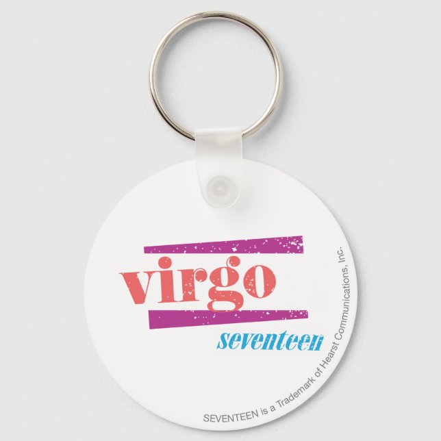 Virgo LtPink Keychain (Front)