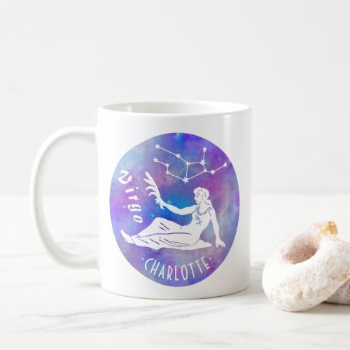 Virgo Maiden Constellation Stars Name Birthday Coffee Mug