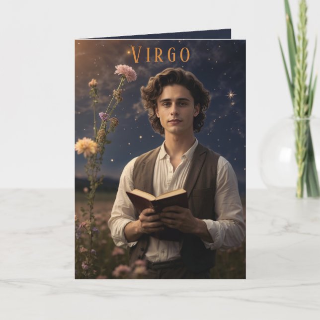 Virgo Male Birthday Card (Front)