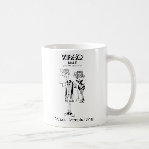 virgo male coffee mug