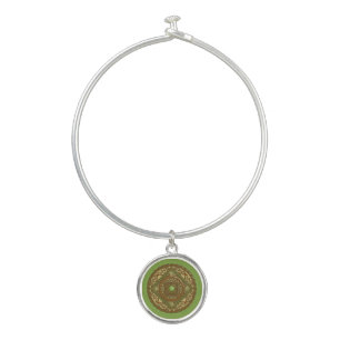 Virgo Mandala Bangle Bracelet