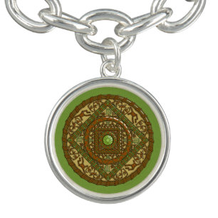 Virgo Mandala Charm Bracelet