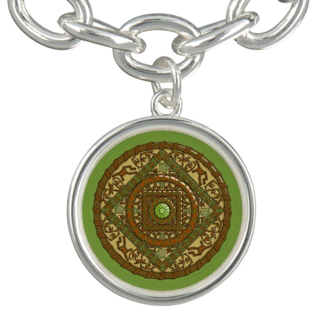 Virgo Mandala Charm Bracelet (Design)
