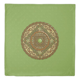 Virgo Mandala Duvet Cover