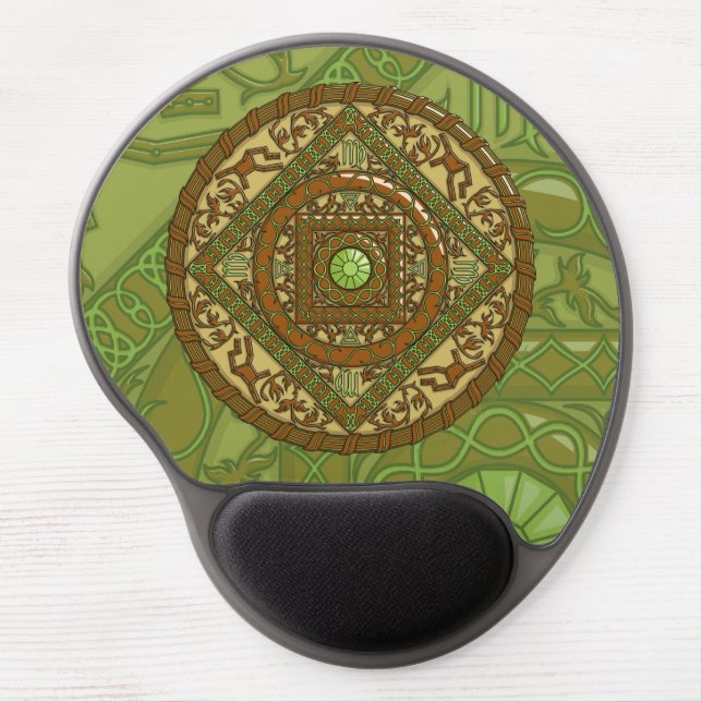 Virgo Mandala Gel Mousepad (Front)