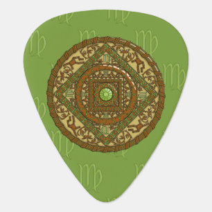 Virgo Mandala Guitar Pick