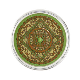 Virgo Mandala Lapel Pin