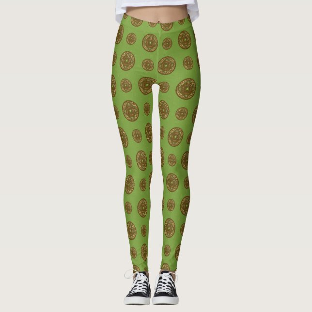 Virgo Mandala Leggings (Front)