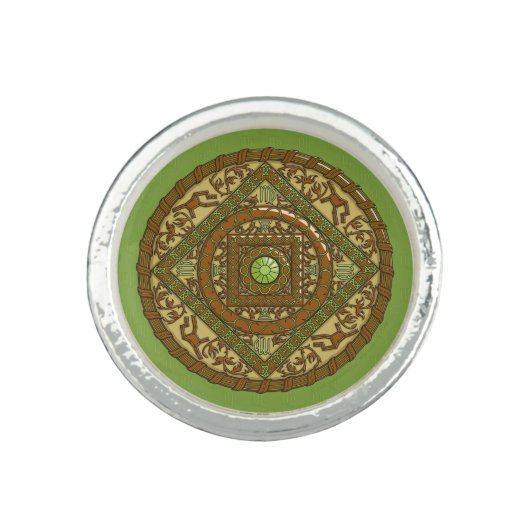 Virgo Mandala Ring (Front)