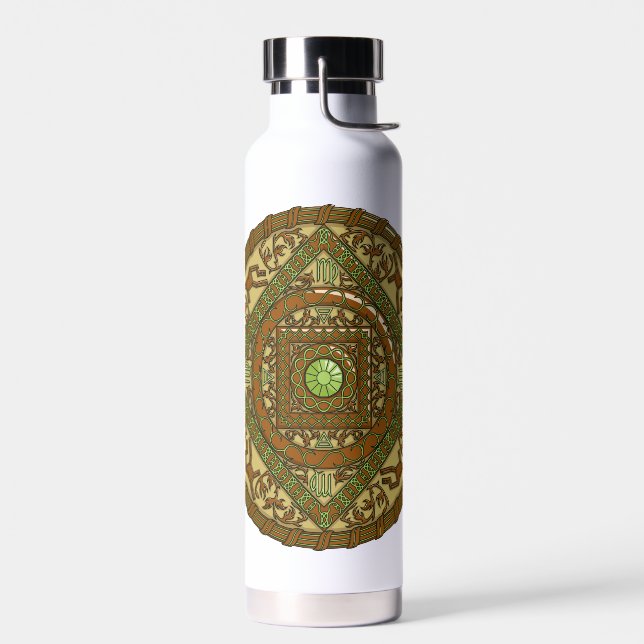 Virgo Mandala Water Bottle (Left)