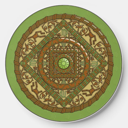 Virgo Mandala Wireless Charger (Front)