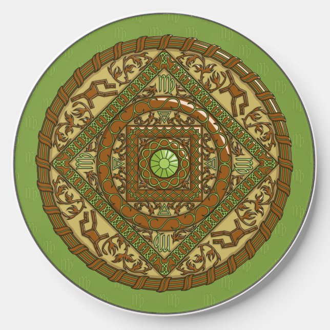 Virgo Mandala Wireless Charger (Front)