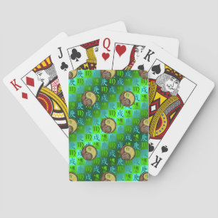 Virgo & Metal Dog Classic Playing Cards