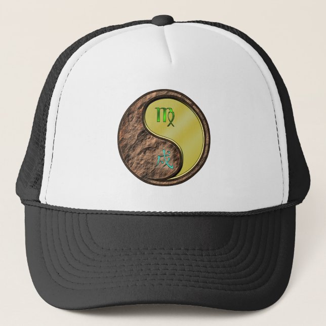 Virgo & Metal Dog Trucker Hat (Front)