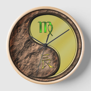 Virgo & Metal Dragon Clock