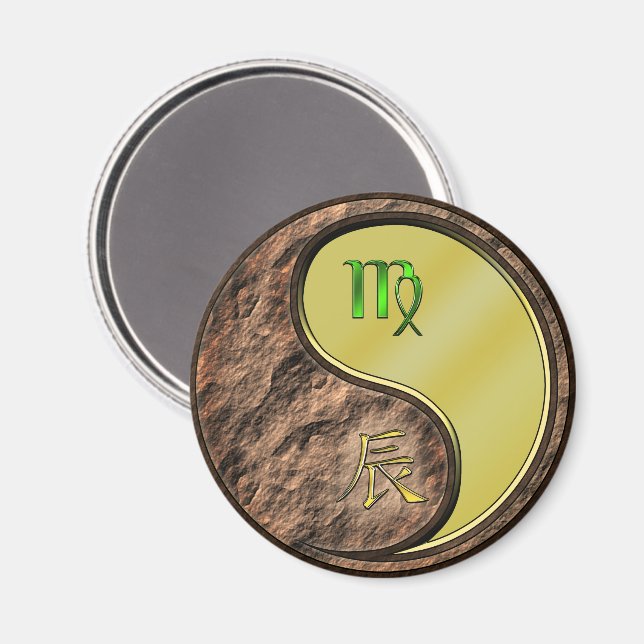 Virgo & Metal Dragon Magnet (Front/Back)