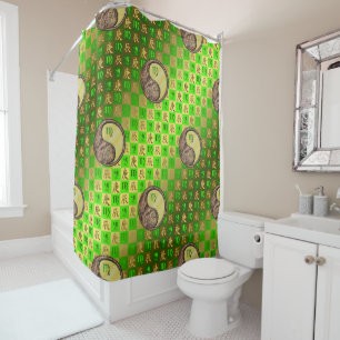 Virgo & Metal Dragon Shower Curtain