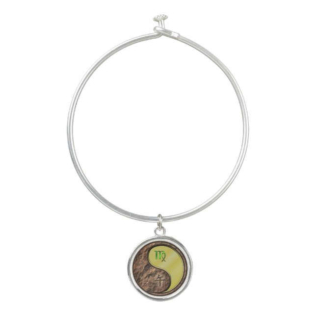 Virgo & Metal Horse Bangle Bracelet (Front)