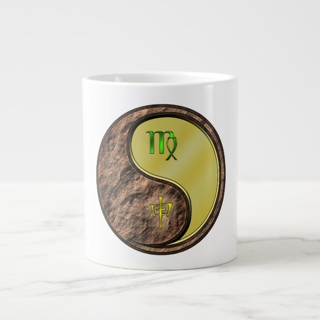 Virgo & Metal Monkey Giant Coffee Mug (Front)