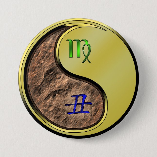 Virgo & Metal Ox Button (Front)