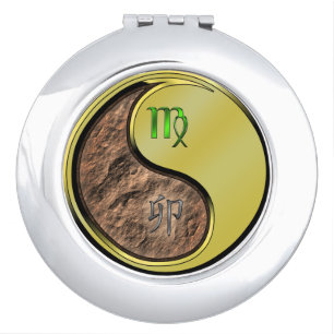 Virgo & Metal Rabbit Compact Mirror