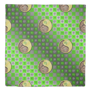 Virgo & Metal Rabbit Duvet Cover