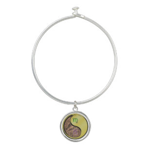 Virgo & Metal Rooster Bangle Bracelet