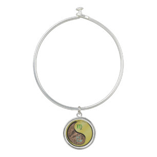 Virgo & Metal Snake Bangle Bracelet