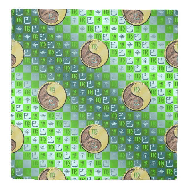 Virgo & Metal Snake Duvet Cover (Front)