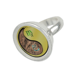 Virgo & Metal Snake Ring