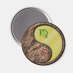 Virgo & Metal Tiger Magnet