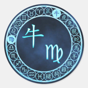 Virgo/Ox Classic Round Sticker