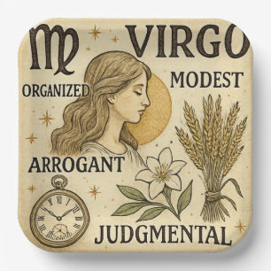 Virgo Paper Plates