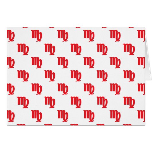 Virgo Pattern Red Cards (Front Horizontal)