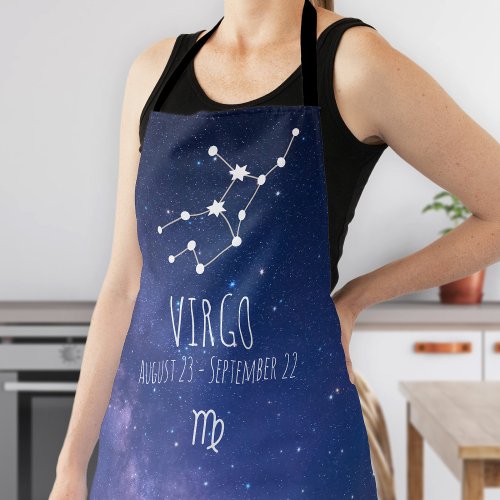 Virgo  Personalized Zodiac Constellation Apron