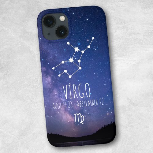 Virgo  Personalized Zodiac Constellation iPhone 13 Case