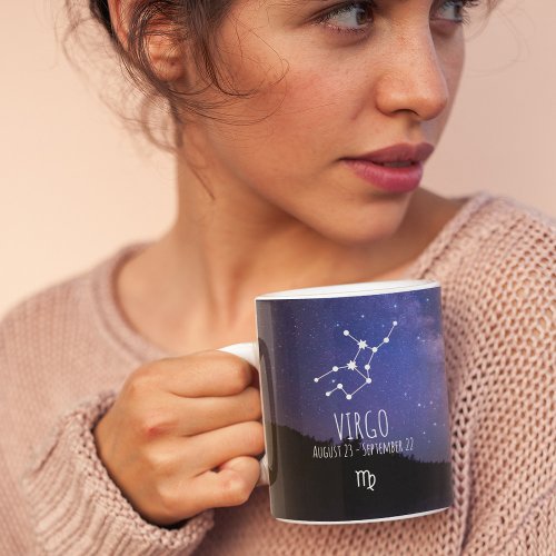 Virgo  Personalized Zodiac Constellation Coffee Mug