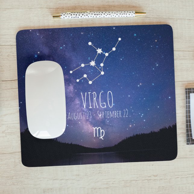 Virgo| Personalized Zodiac Constellation Mouse Pad (Creator Uploaded)