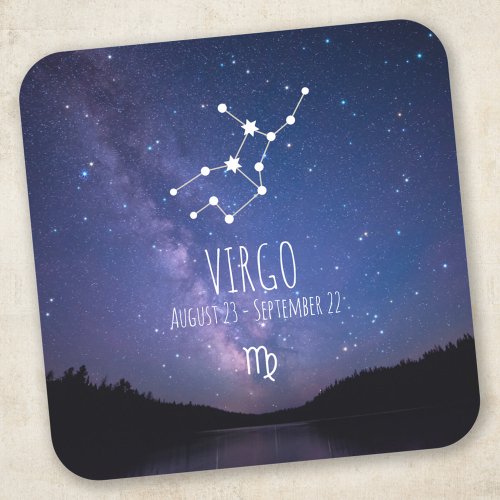 Virgo  Personalized Zodiac Constellation Square Sticker