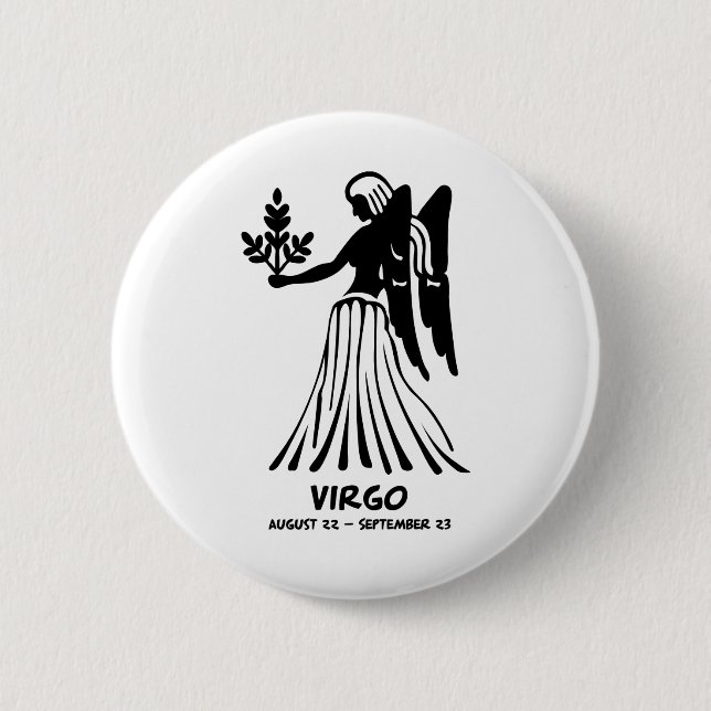 Virgo Pinback Button (Front)