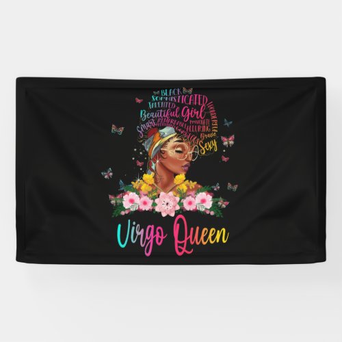 Virgo Queen Black Women Persistent Beautiful Banner