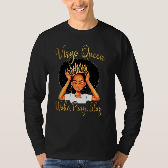 Virgo Queens Are Born In August 23  September 22 T-Shirt (Front)
