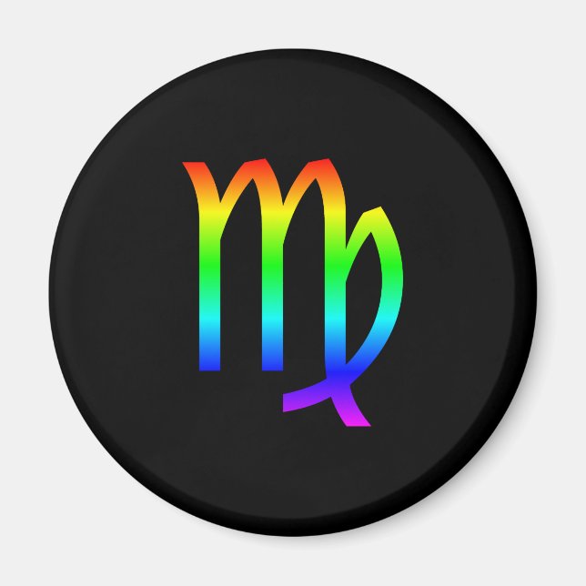 Virgo Rainbow Magnet (Front)