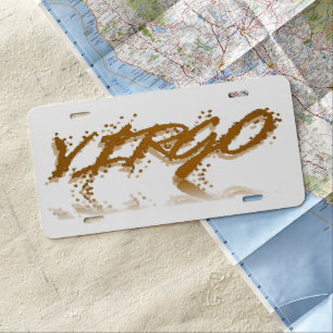 Virgo Reflection License Plate