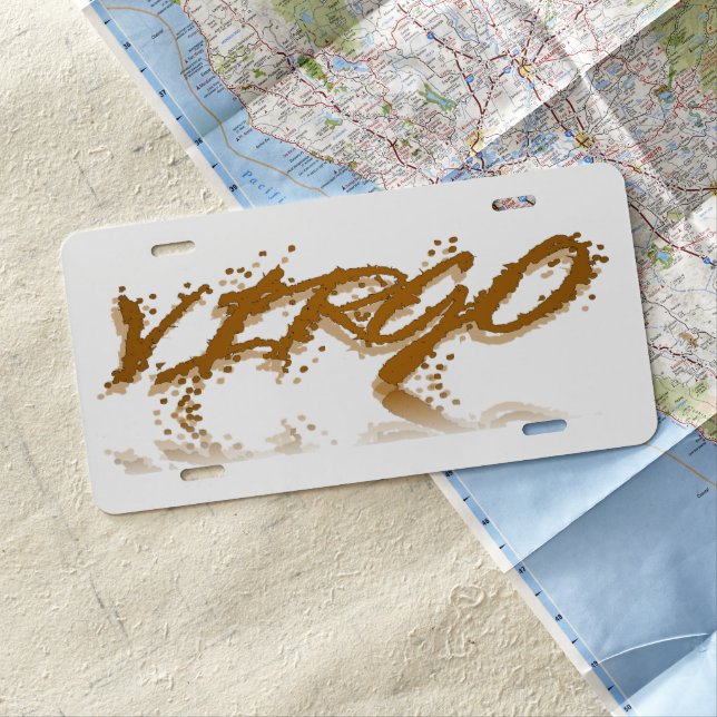 Virgo Reflection License Plate (In Situ)